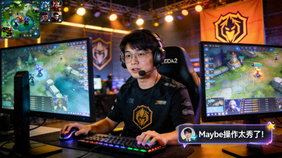 DOTA2Maybe选手直播画面